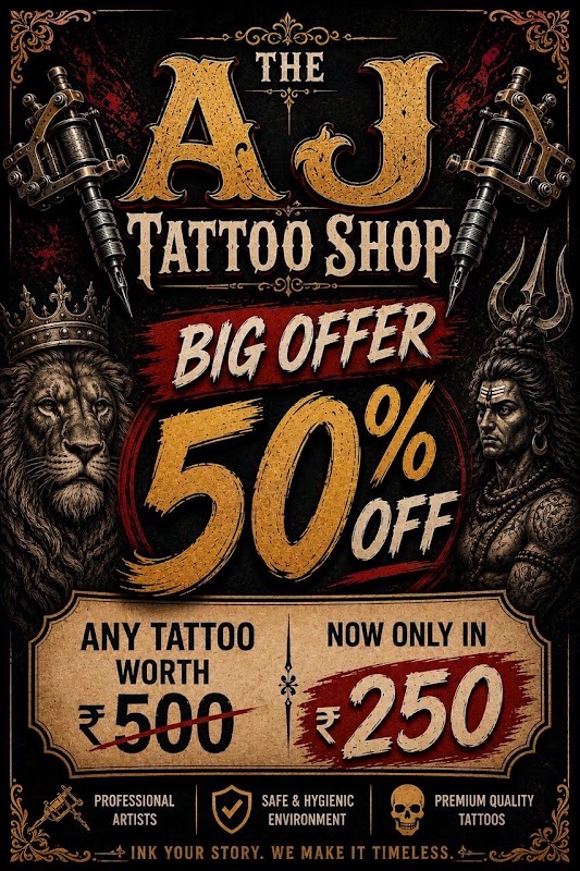 The Aj Tattoo Shop —Indira Nagar — laser tattoo removal clinic in Lucknow