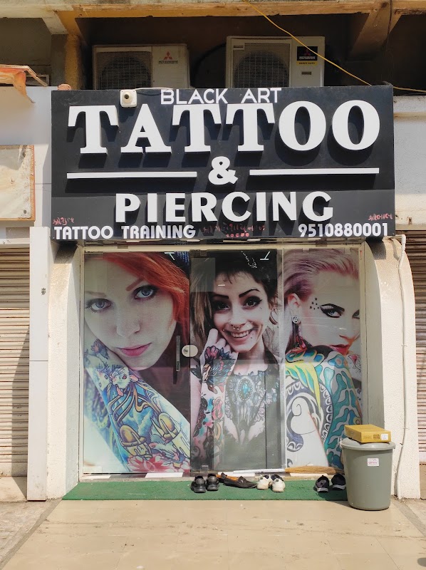 Black Art Tattoo & Piercing - Tattoo Artist/Tattoo Studio/Tattoo Training/Piercing Studio/Best Tattoo Shop in Rajkot — laser tattoo removal clinic in Rajkot