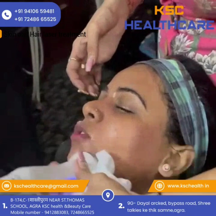 KSC skin, hair & laser clinic - hydra facial | carbon laser | Dermatologist |cosmetologist|laser hair removal| tattoo removal — laser tattoo removal clinic in Agra