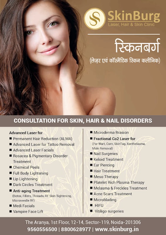 SkinBurg Laser Hair and Skin Clinic — laser tattoo removal clinic in Noida